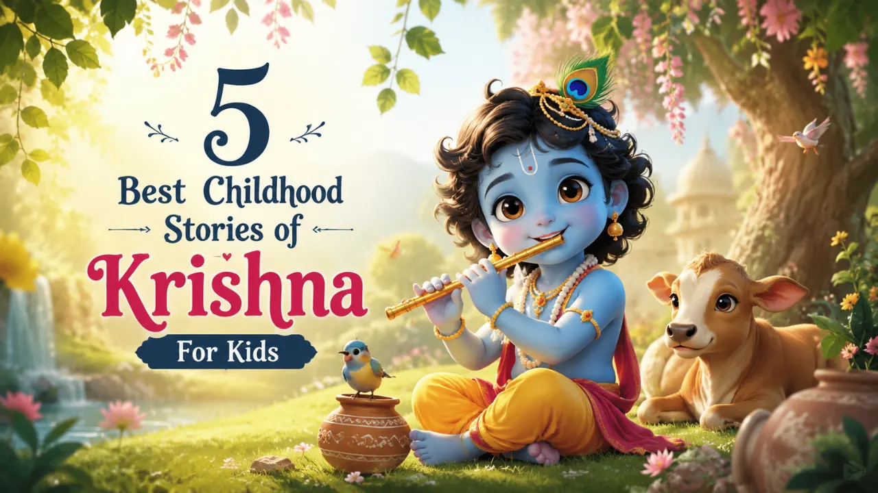 5 Best Childhood Stories of Lord Krishna for Kids