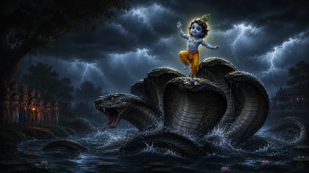 Story of Krishna and Kaliya Naag