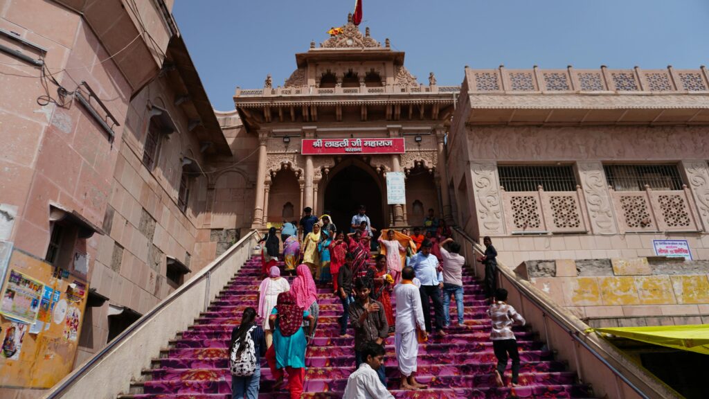 Shri Radha Rani Temple in Barsana, India.