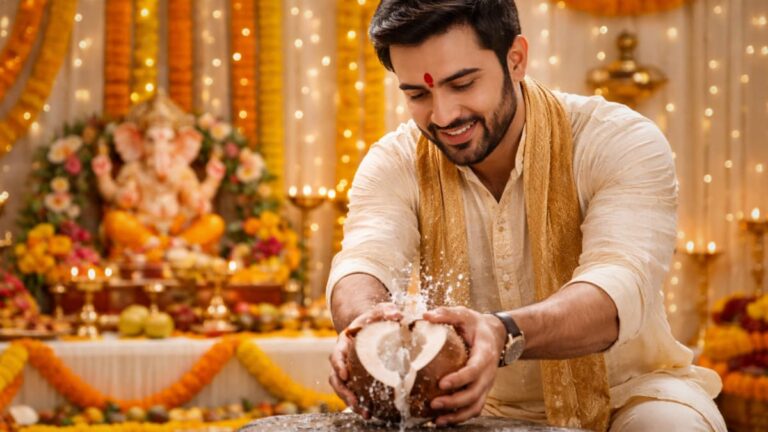 Why Do Hindus Break a Coconut in Temples?