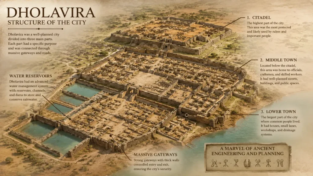 Dholavira city structure