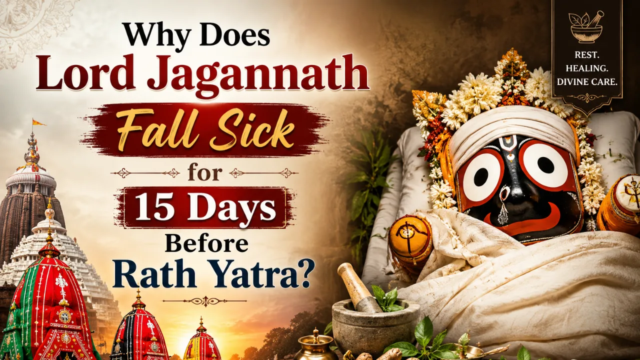 Why does Lord Jagannath fall ill?
