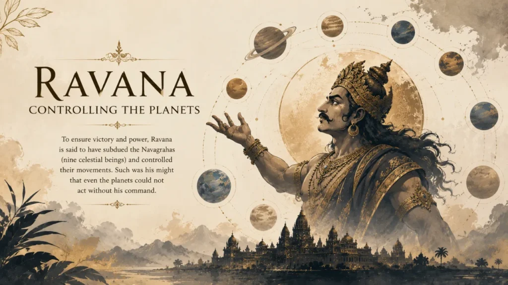 Ravana controlled the Navagrahs