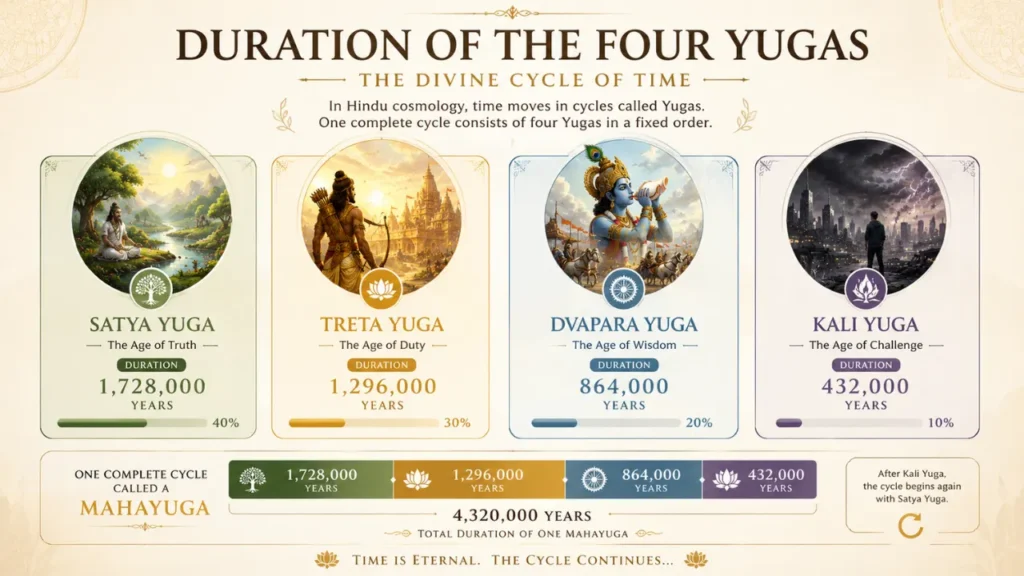 The Four Yugas Duration in Hinduism