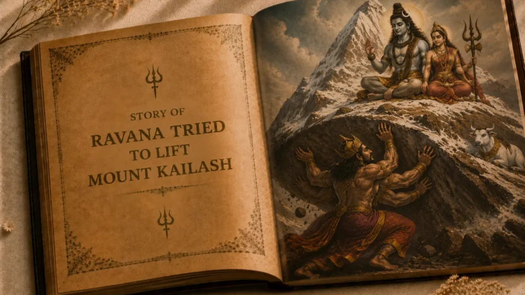 Story of Ravana tried to lift Mount Kailash
