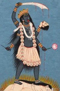 Goddess Tara, the second Mahavidya, in traditional Hindu depiction