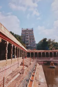 Golden Lotus Pond in Meenakshi Amman Temple
